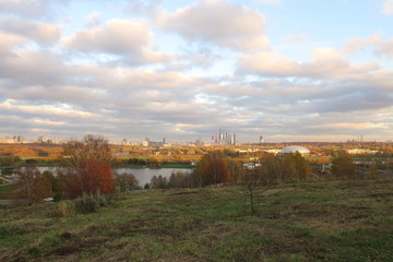 Obraz premium The golden autumn in Russia.