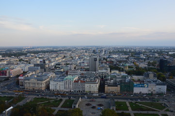 Fototapeta na wymiar Warsaw Panorama