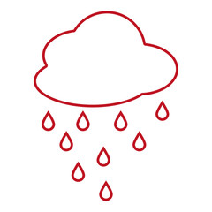 cloud sky flat style icon