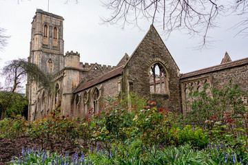 UK, Bristol, April 2019: The twice bombed Temple Church