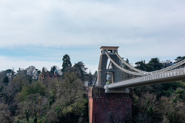 Bristol  suspension bridge, spanning the Avon Gorge