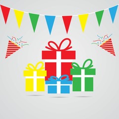 Gift Logo Symbol Template Design Vector, Emblem, Gift Shop Design Concept, Creative Symbol, Icon