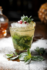 Mojito cocktail in a glass