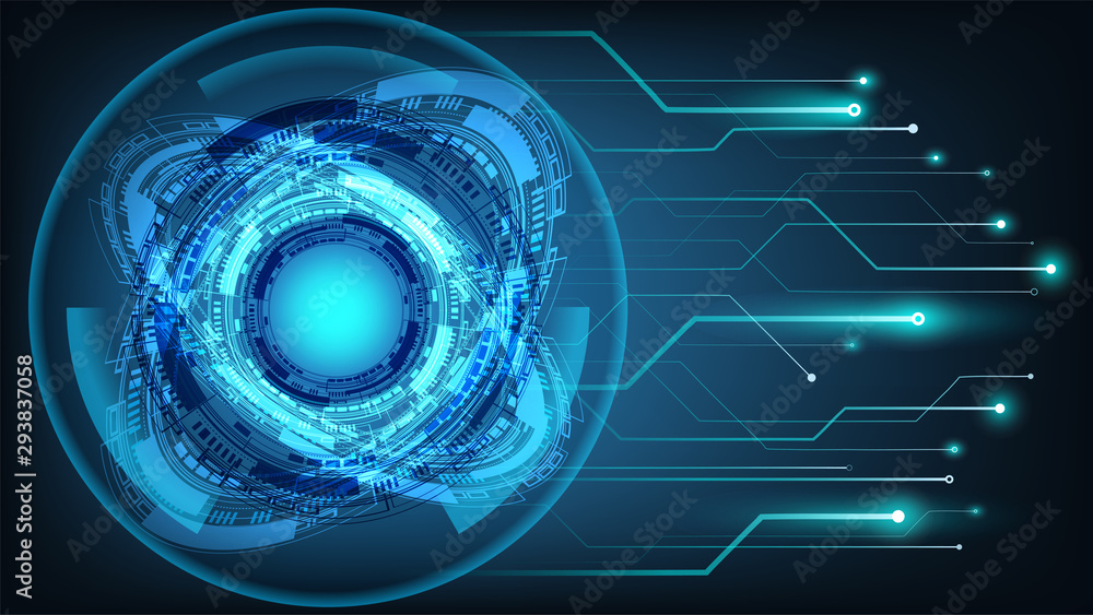 Poster abstract futuristic technology background hi-tech communication concept innovation background vector