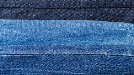 different jeans in color