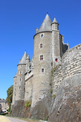 Fototapeta na wymiar Josselin castle, France