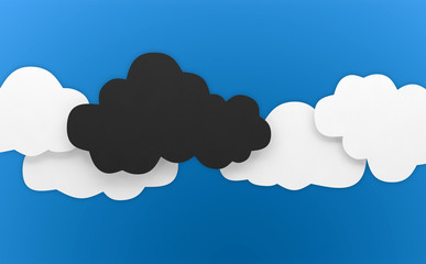 cloud background sky blue black different white empty 