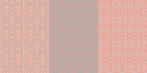 Abstract geometric vintage luxury seamless pattern