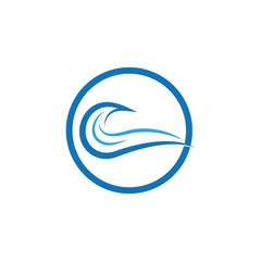 Water Wave symbol and icon Logo Template vector