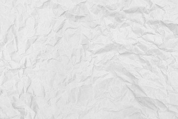 Old crumpled texture white cardboard sheet of empty paper white background.