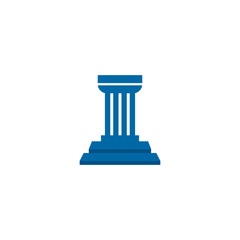 Pillar icon logo design illustration template