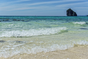 beach sand and waves