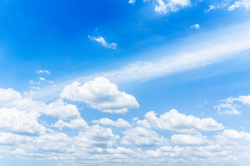 blue sky with white clouds