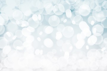 Christmas background with bokeh, snowflakes winter 