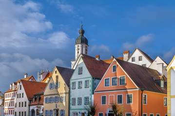 Obraz premium Street in Neuburg an der Donau, Germany