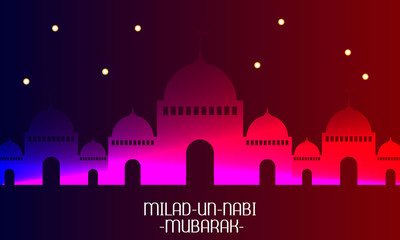 Milad-un-nabi mubarak festival background Vector 