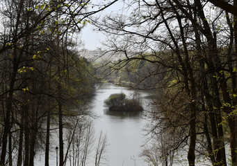 types of pond in a park ensemble