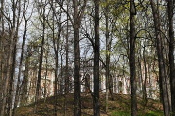 architectural views in the palace and park complex