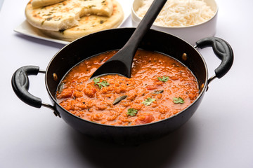 Red Lentil Cooked Dal or Dhal or Masoor daal tadka, selective focus