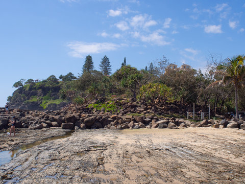 Rocky Beach At Tweed Heads