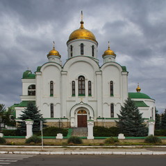 Fototapeta na wymiar Neue Kathedrale in Tiraspol (nicht anerkannter Staat Transnistrien)