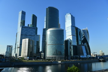 Obraz na płótnie Canvas view of the city business center