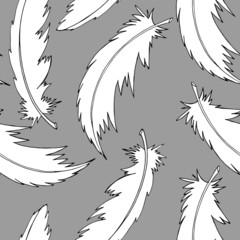 seamless pattern with feathers