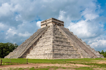 Mayan pyramid of Chicken Izta in Yucatan, Mexico