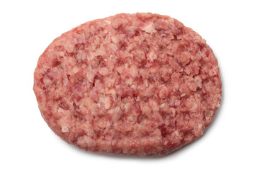 Raw meat burger cutlet