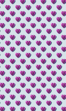 Hearts pattern