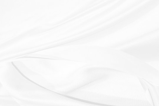 white fabric soft cloth. Abstract waves curves line shape background © Topfotolia