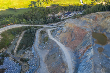 The quarry near Daruvar from the air