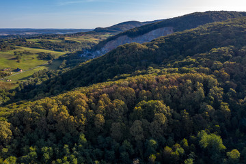 Fototapeta premium The Daruvar surroundings from the air 