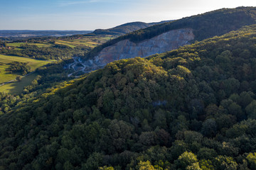 Fototapeta premium The Daruvar surroundings from the air 