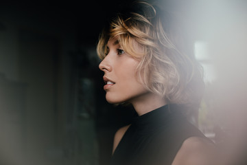 Elegant Woman in Black