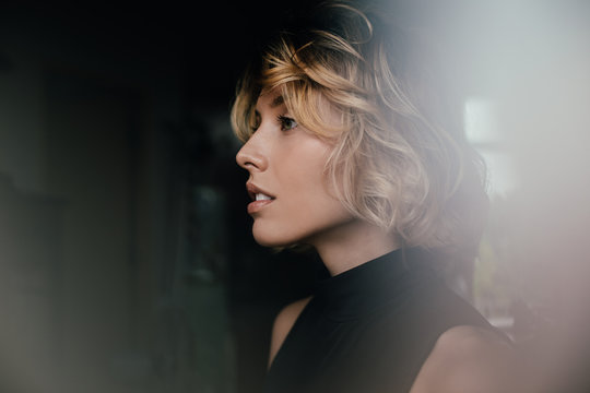 Elegant Woman in Black