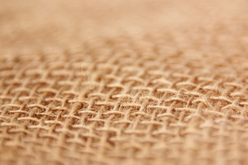 natural canvas, burlap with large weave, background and texture, close-up, copy space, isolate