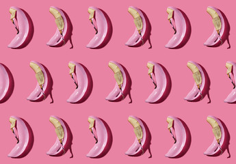 Pink Banana Pattern on Pink