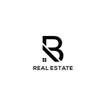 B Real Estate Logo Vector