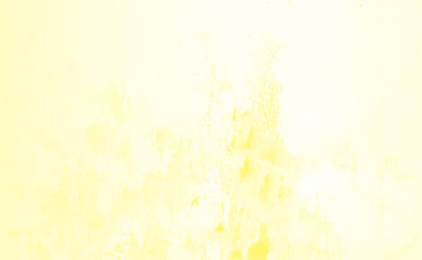 Abstract watercolor background hand-drawn on paper. Volumetric smoke elements. Yellow color. For design, web, card, text, decoration, surfaces.