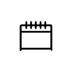 Calendar icon. Event symbol. Time sign