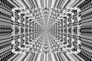 An abstract black and white background image.