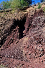 Interior of the crater of Auvergne volcano Lemptegy