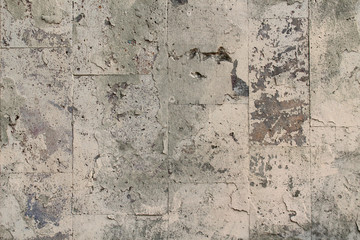 Texture de mur dans une rue de la ville, arrière-plan vierge pour la conception avec espace de copie pour le lettrage ou le texte.