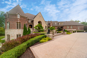 large house with garden