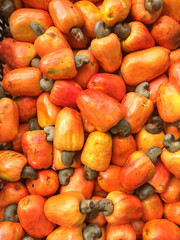 Amount of cashews are seen in open market in the city of Recife, northeastern Brazil.
