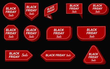 Black friday - concept promotion banner template vector illustration, eps10
