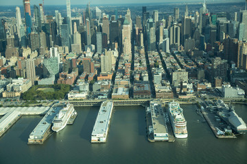 aerial view of new york city