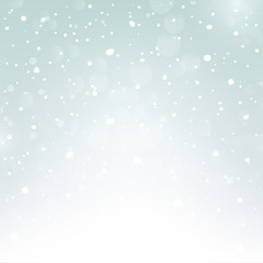 Fototapeta premium Winter, snow, on blue background,