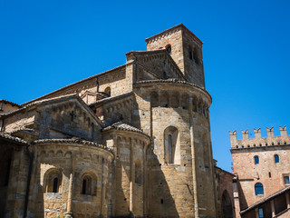 Collegiate church Collegiata di Santa Maria in Castell Arquato, Italy
